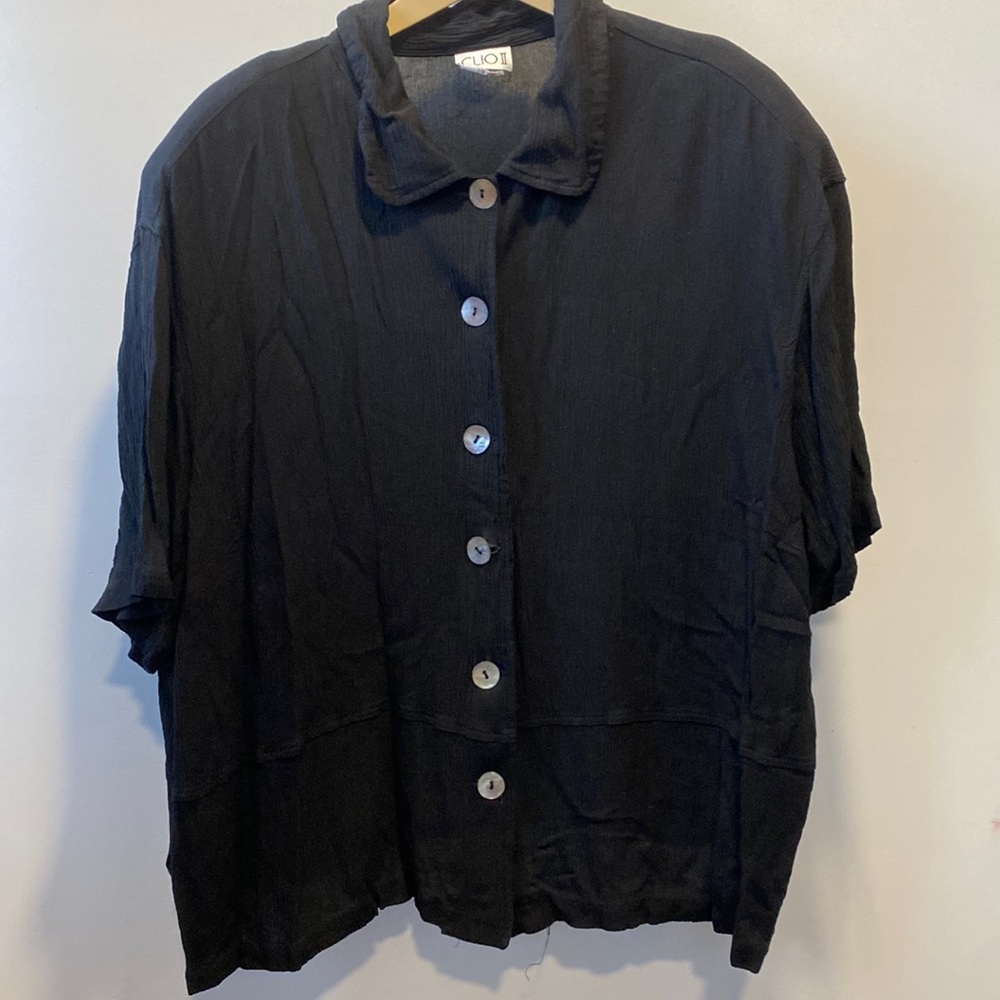 CLIO II 3X Button Down Blouse